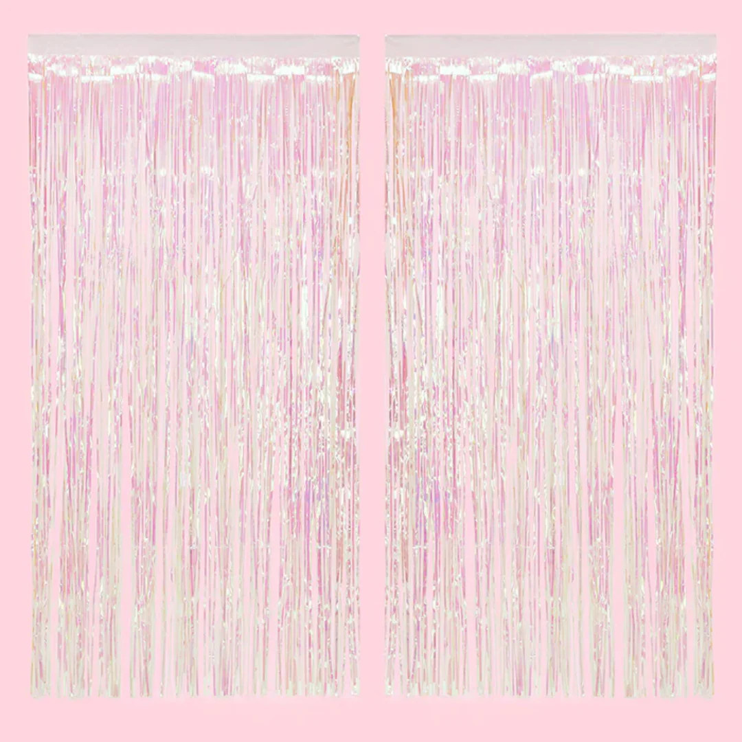 Iridescent Foil Curtain (Set of 2) | Ellie and Piper