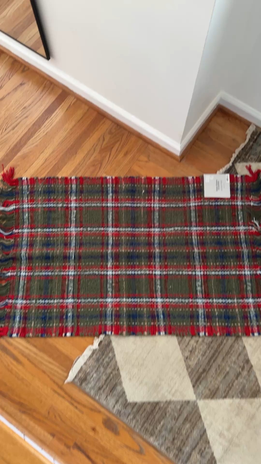 Beautiful accent rug 
Plaid pattern in festive holiday colors 
Fringe edge detail
Designed for indoor use


#LTKHome #LTKFindsUnder50 #LTKHoliday