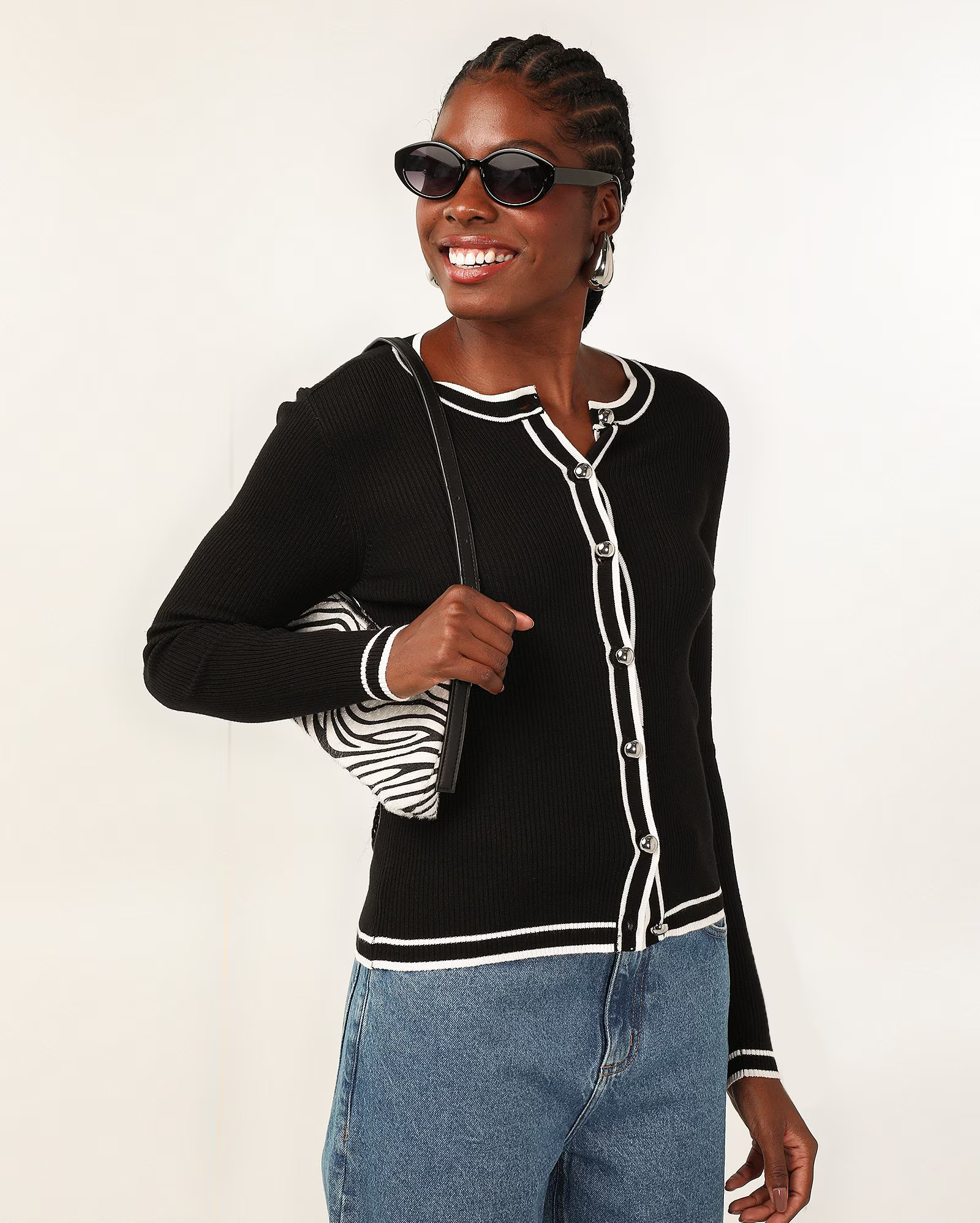 Cardigan feminino de tricot canelado ajustado - Off-white | AK by Riachuelo | Riachuelo (BR)