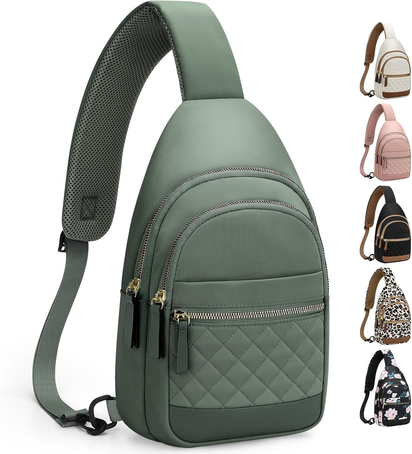 Crossbody Bags for Women Waterproof Sling Shoulder Bag Fanny Pack | Amazon (US)