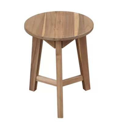 Haven™ Acacia Wood Round Stool | Bed Bath & Beyond | Bed Bath & Beyond