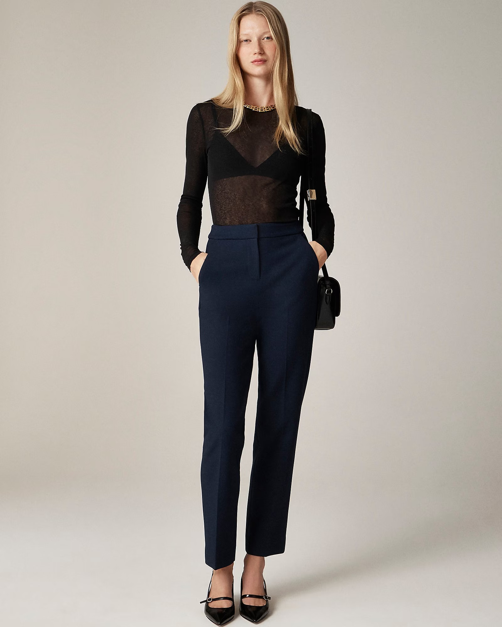 Kate straight-leg pant in four-season stretch | J. Crew US