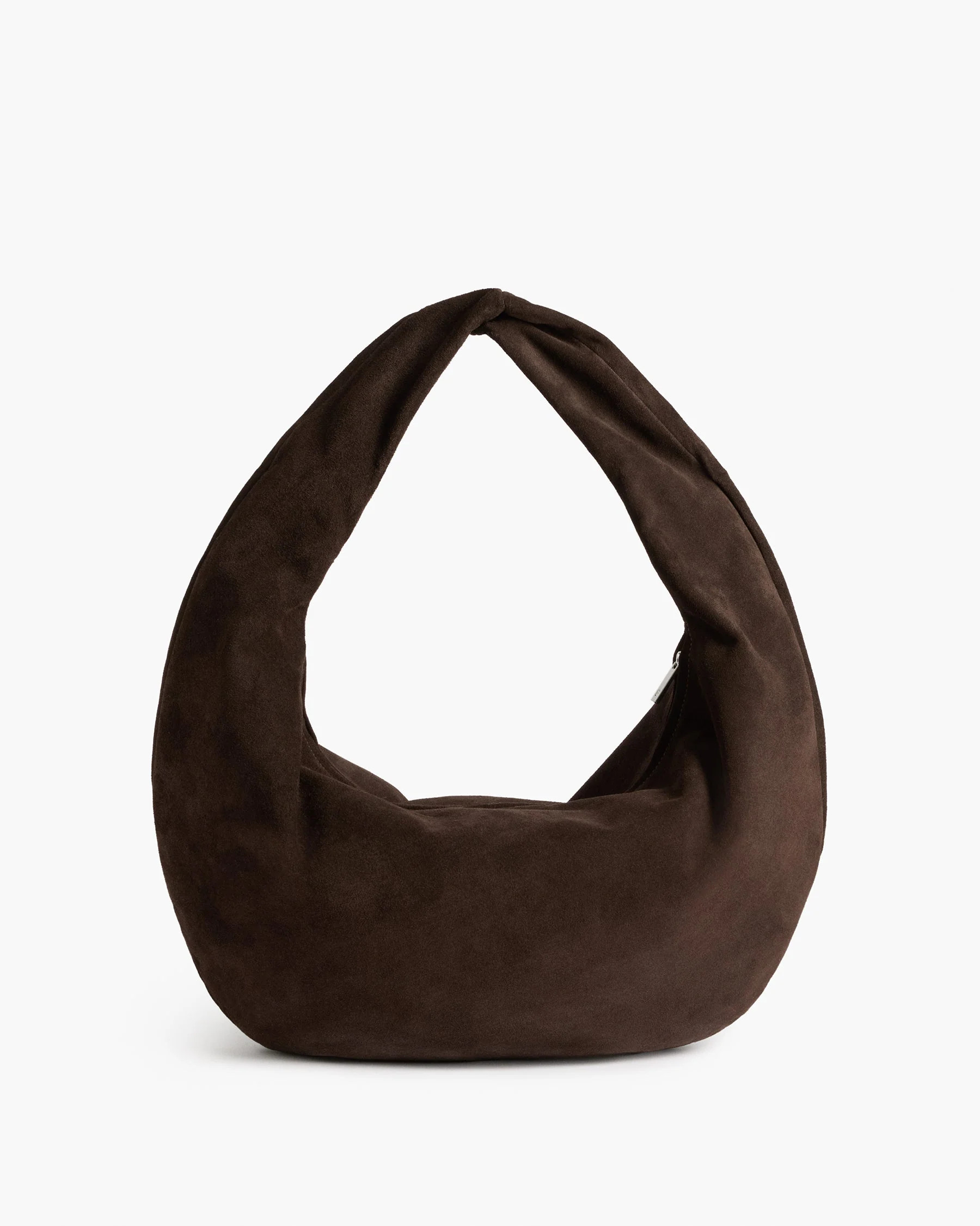 Alva Shoulder Bag Suede Chocolate Bag | Flattered