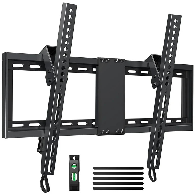 MountFTV Tilting TV Wall Mount for 32-82 inch TVs, Low Profile Flat Wall Mount Bracket, Max 600x4... | Walmart (US)