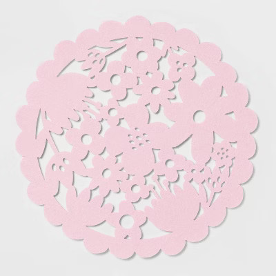 Felt Round Cut Out Floral Placemat - Spritz™ | Target
