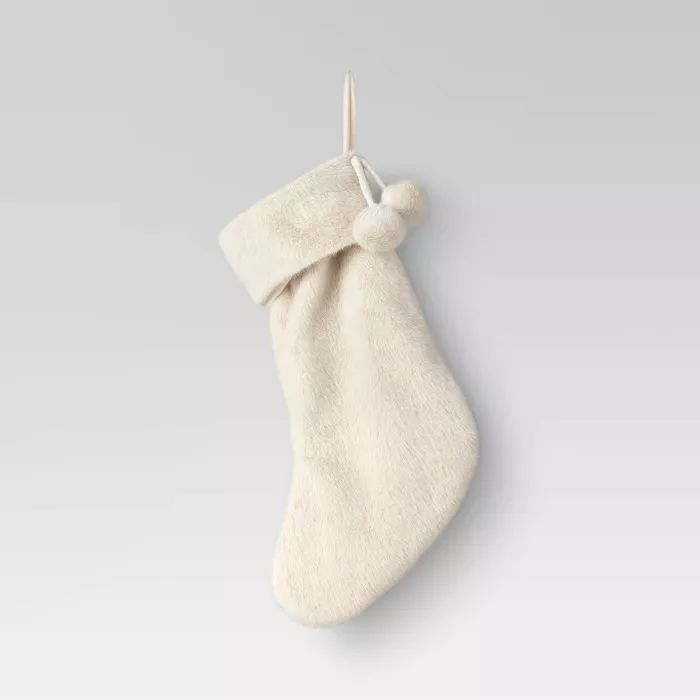 Faux Fur Stocking Cream - Threshold™ | Target