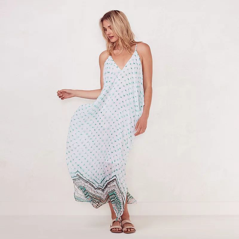Women's LC Lauren Conrad Beach Shop Maxi Dress, Size: XS, White | Kohl's