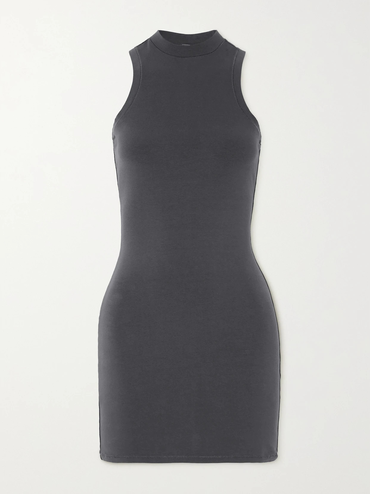 SKIMS - New Vintage Tank Mini Dress - Ash | NET-A-PORTER (US)