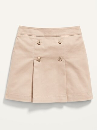 Uniform Pleated Twill Skort for Girls | Old Navy (US)