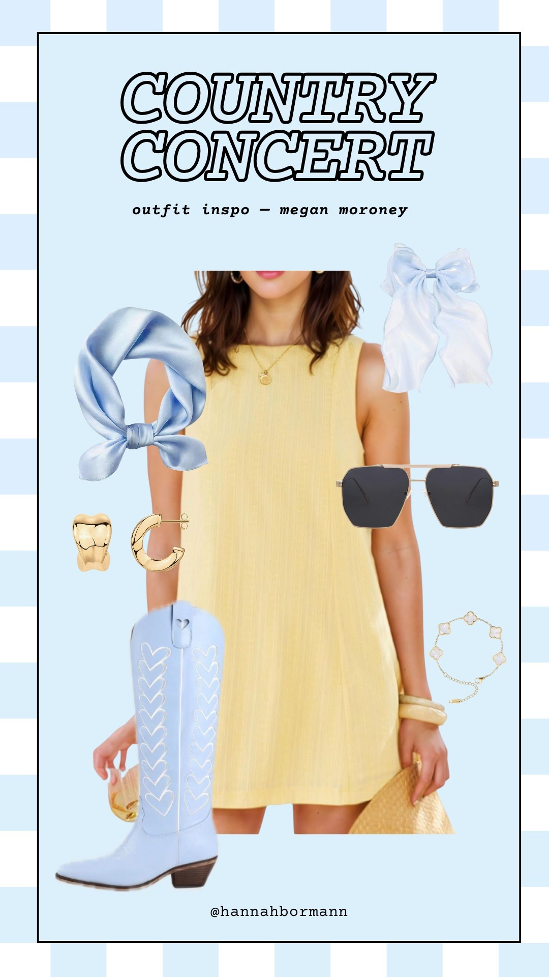 #CountryConcert
#ConcertOutfit
#OutfitInspo
#OOTD
#FestivalFashion
#CountryStyle
#WesternFashion
#SouthernStyle
#CuteConcertOutfit
#MeganMoroneyStyle

#CowgirlBoots
#StatementBoots
#SummerStyle
#AccessoryGoals
#HairBowStyle
#GoldJewelry

#StyleInspo
#FashionInspo
#CountryGirlStyle
#CountryVibes
#BootsAndDresses
#WesternChic
#TikTokFashion
#ConcertLook
#ButterYellow

#LTKStyleTip