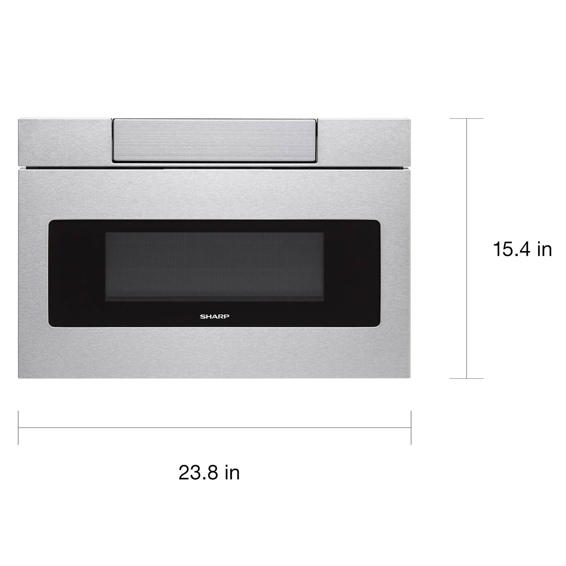 Sharp 24-inch Stainless Steel Microwave Drawer, Model SMD2470AS - Silver | Bed Bath & Beyond