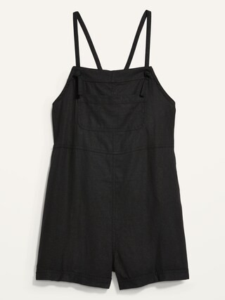 Sleeveless Linen-Blend Utility Romper for Women -- 3-inch inseam | Old Navy (US)