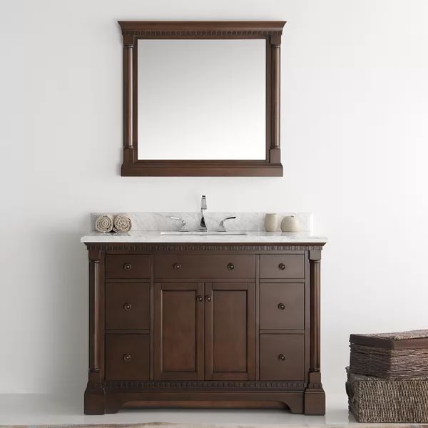 Kingston 49" Single Bathroom Vanity Set with Mirror | Wayfair North America