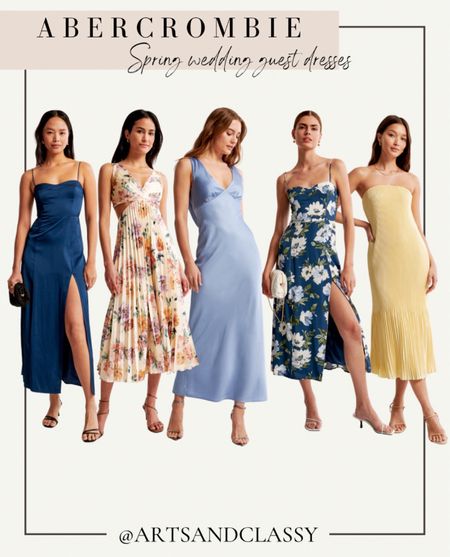 Attending a wedding? These Spring wedding guest dresses are stunning and elegant! From hues of blue and yellow to floral midi and maxi dresses, these finds are perfect for the season.

#LTKstyletip #LTKSeasonal #LTKwedding