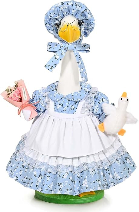 JcHrmers Mother's Day Goose Outfits Flower Porch Goose Outfit Spring Yard Goose Clothes for 23" M... | Amazon (US)