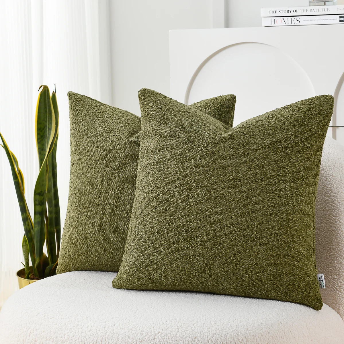 Textured Pillow Covers Textured Boucle Pillow Covers (Set of 2) | Wayfair North America