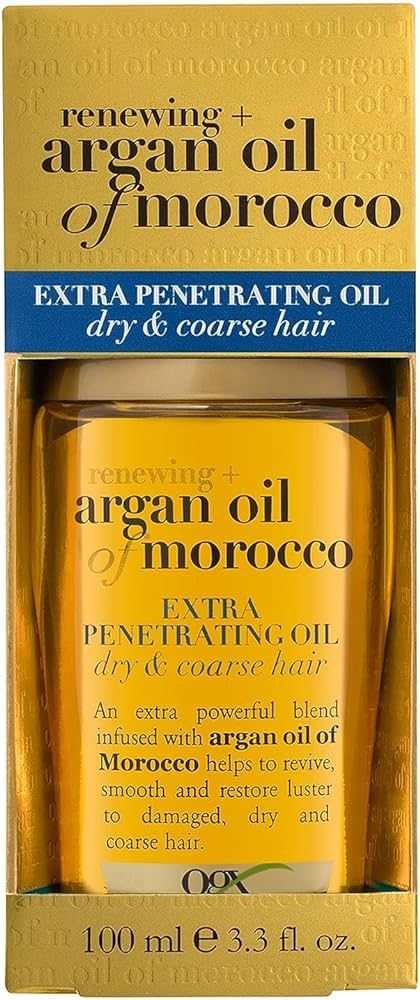 OGX Extra Strength Argan Oil Hair Treatment, 3.3 fl oz - Deep Moisturizing Serum for Dry, Damaged... | Amazon (US)