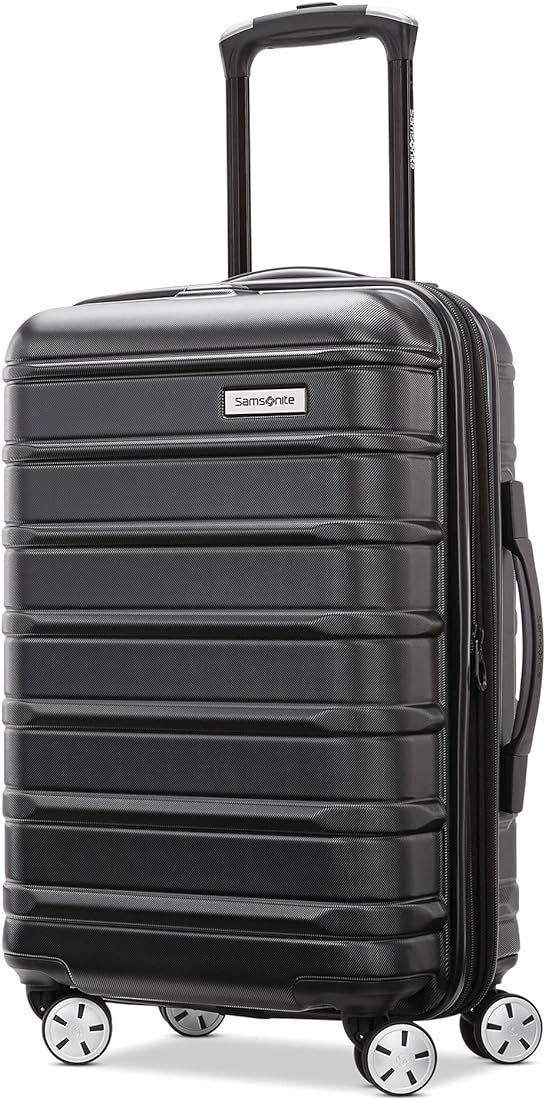Samsonite Omni 2 Hardside Expandable Luggage with Spinner Wheels, Carry-On 20-Inch, Midnight Black | Amazon (US)