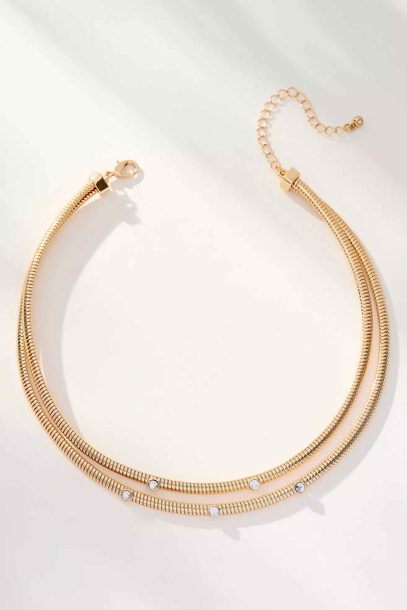 Crystal Double Collar Necklace | Anthropologie (US)