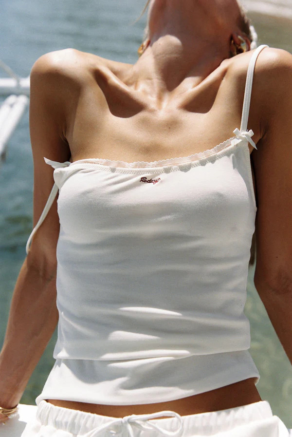 Sundays Singlet Cream | Kat the Label US