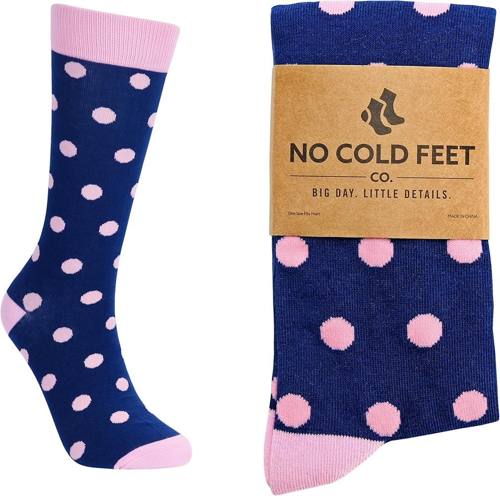 Fun Blue Colorful Novelty Socks for Men for Dress Casual Formal Groomsmen Wedding, One Pair | Amazon (US)