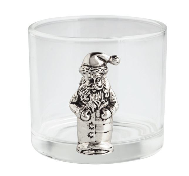 Glass Santa Tidbit Bowl | Mud Pie