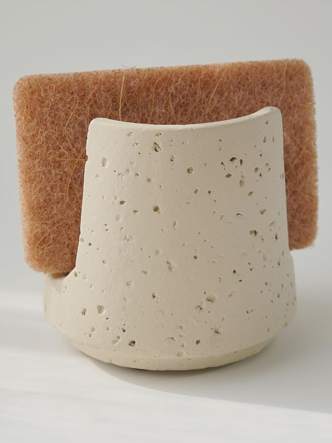 Concrete Sponge Holder for Kitchen Sink Counter,Kitchen Dish Rack,Sponge Caddy for Sink Counterto... | Amazon (US)