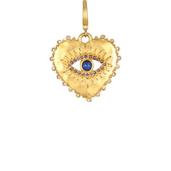 Evil Eye Heart Clip-On Charm | Sequin