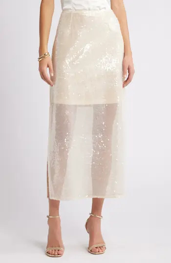Sequin Midi Skirt | Nordstrom