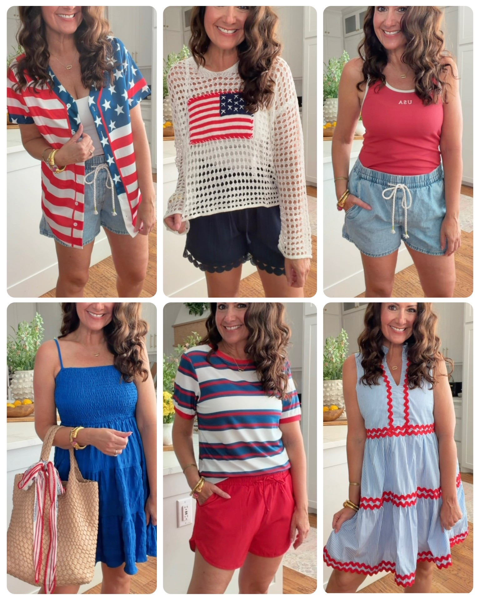 Red, white and blue outfit ideas perfect for the 4th!💙❤️🇺🇸
.

#LTKmomlife #LTKSeasonal #LTKOver40