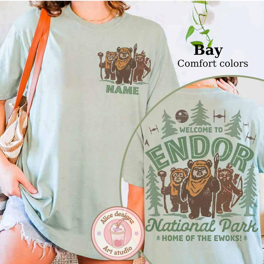 Two-sided Vintage Endor Ewok's Tree House Shirt, National Park Est. 1984 Star Wars Family Group M... | Etsy (US)