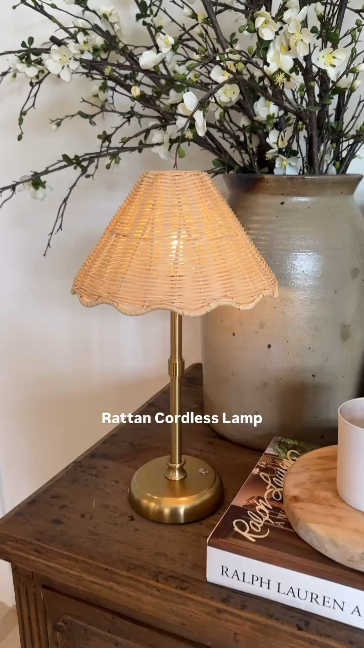 rattan cordless lamp 

 #LTKHome