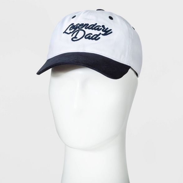 Men's Legendary Dad Baseball Hat - Goodfellow & Co™ White One Size | Target