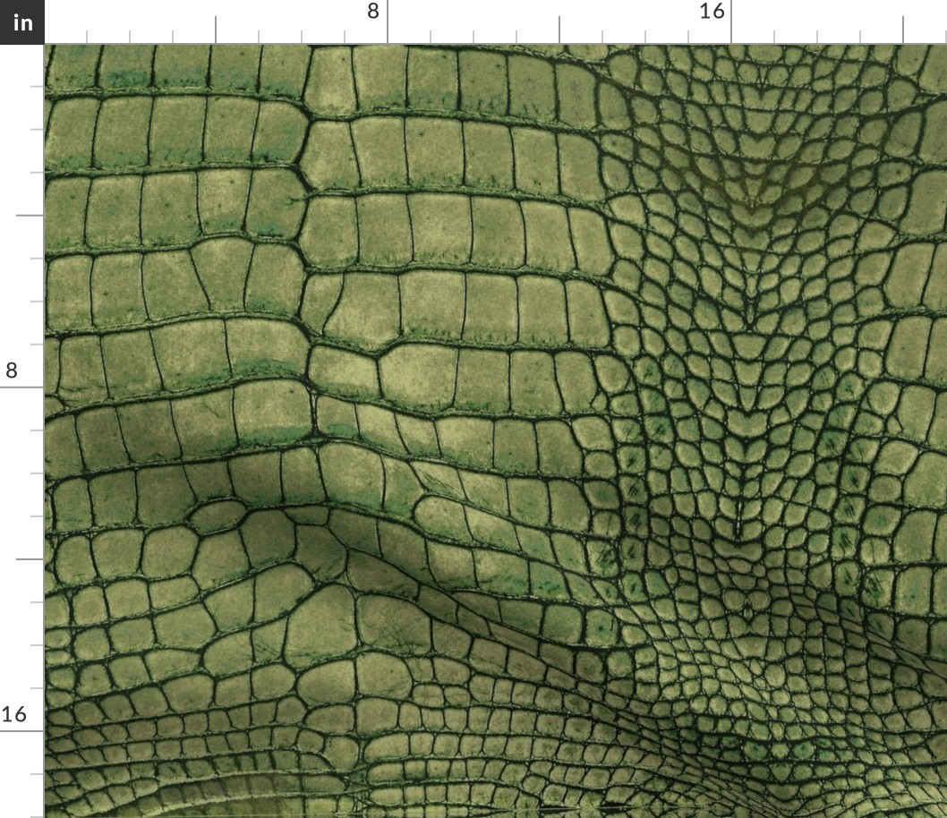 69Green Dragon Crocodile Aligator Reptile Scales Fabric bymaverickcreatrix | Spoonflower