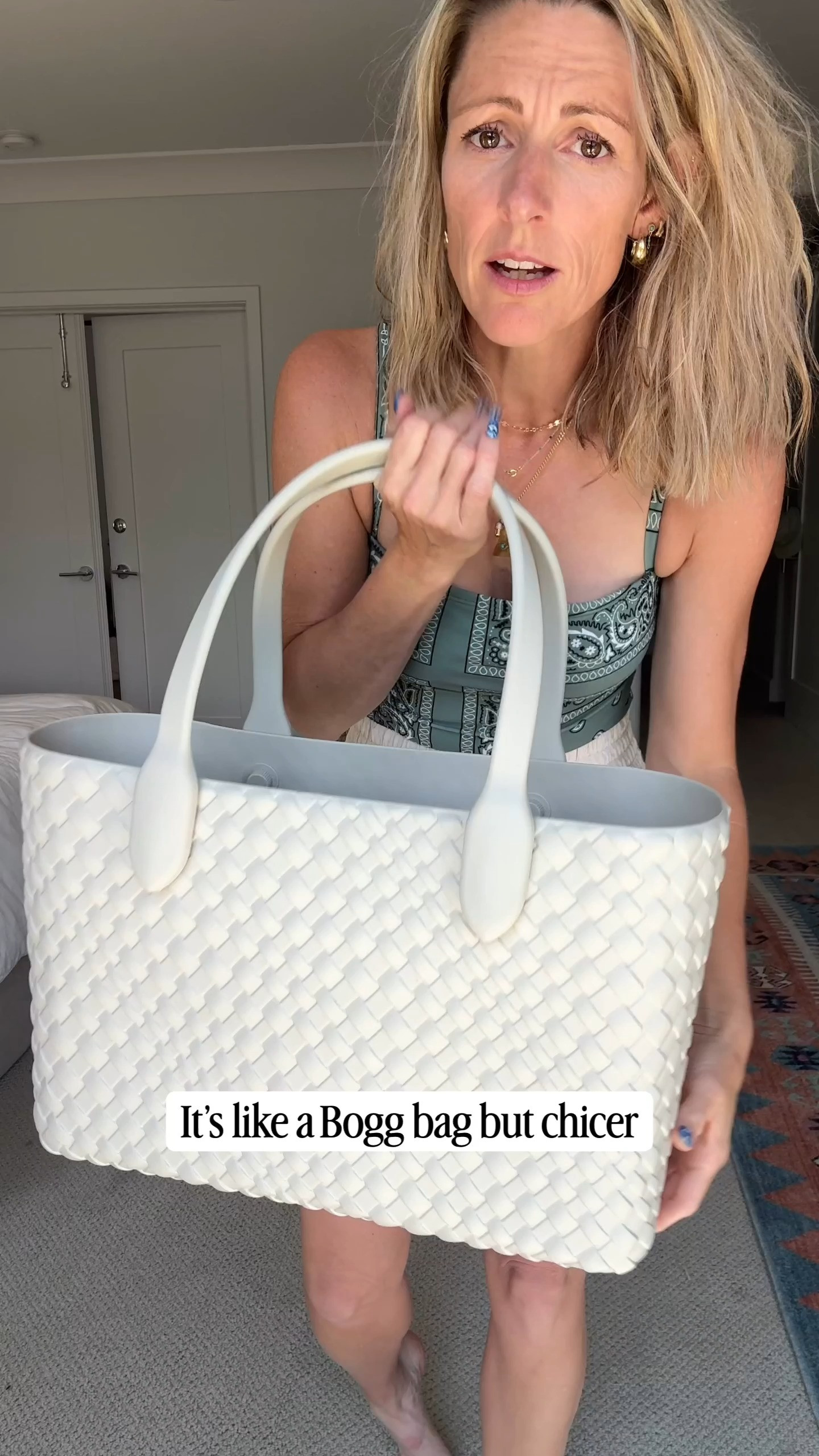 The waterproof rubber tote I carry everywhere!  It's the bag of summer!

#summertote #pooltote #beachtote 

 #LTKmomlife #LTKSwim #LTKTravel