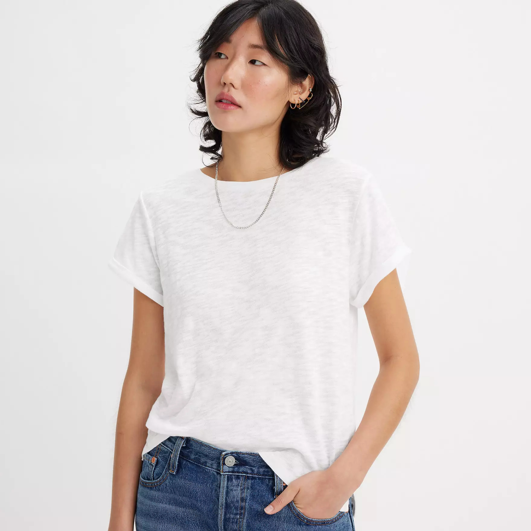Margot Short Sleeve T-shirt - White | Levi's® US | Levi's US