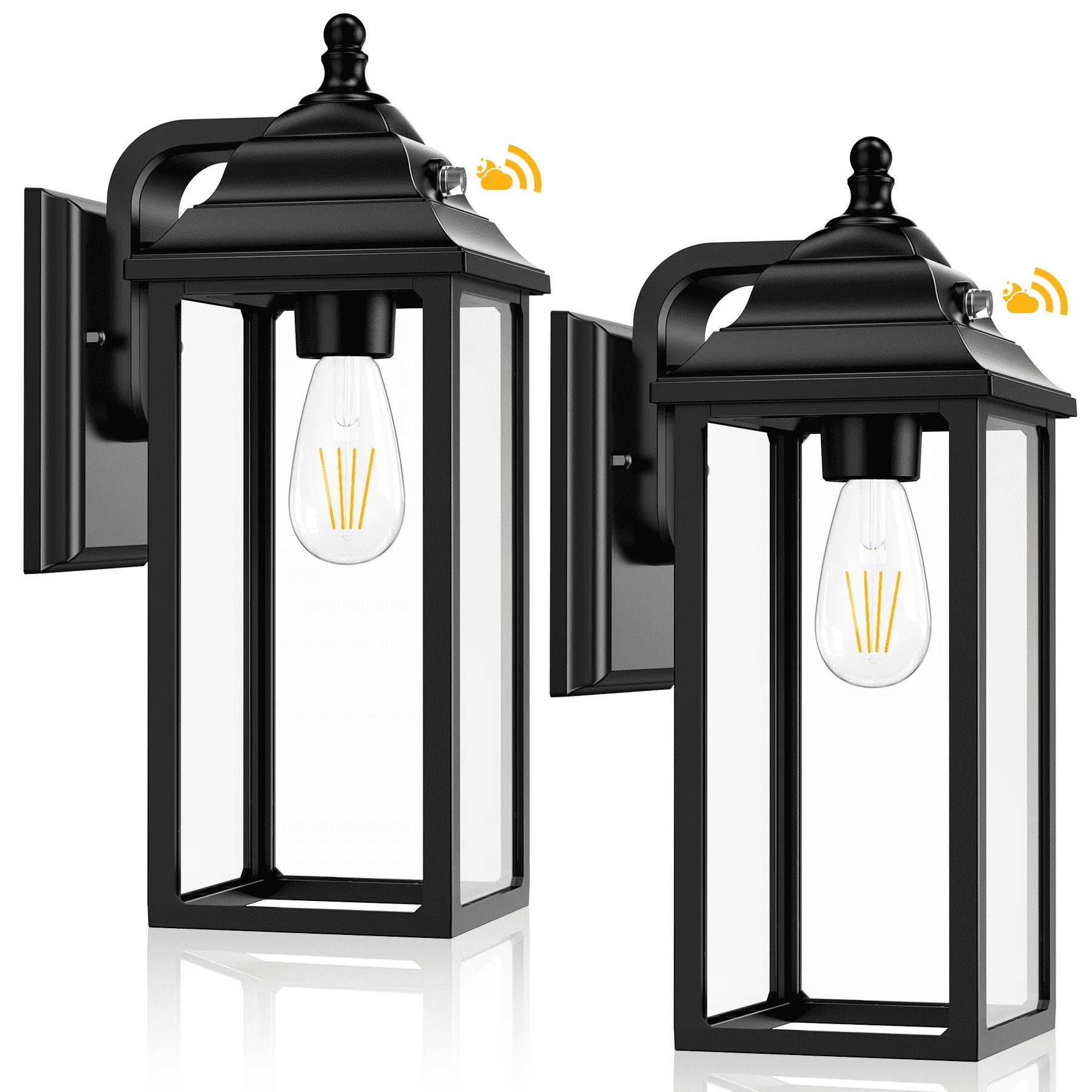 Outdoor Lights Fixture Wall Sconce - 2 Sets Porch Lights Outdoor Wall Lantern Decor for Exterior ... | Walmart (US)