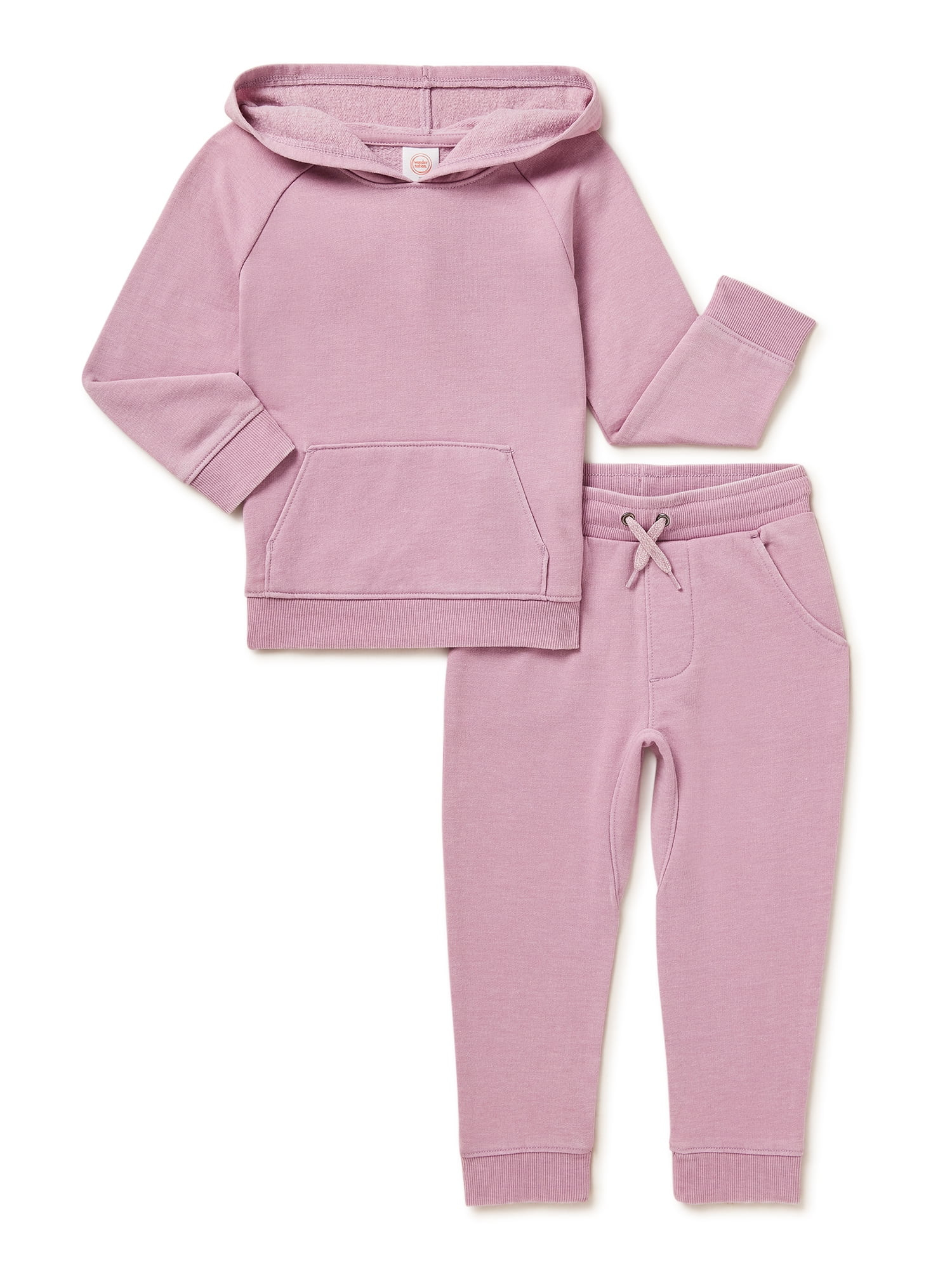 Wonder Nation Baby and Toddler Unisex Athleisure Outfit Set, 2-Piece, Sizes 12M-5T - Walmart.com | Walmart (US)