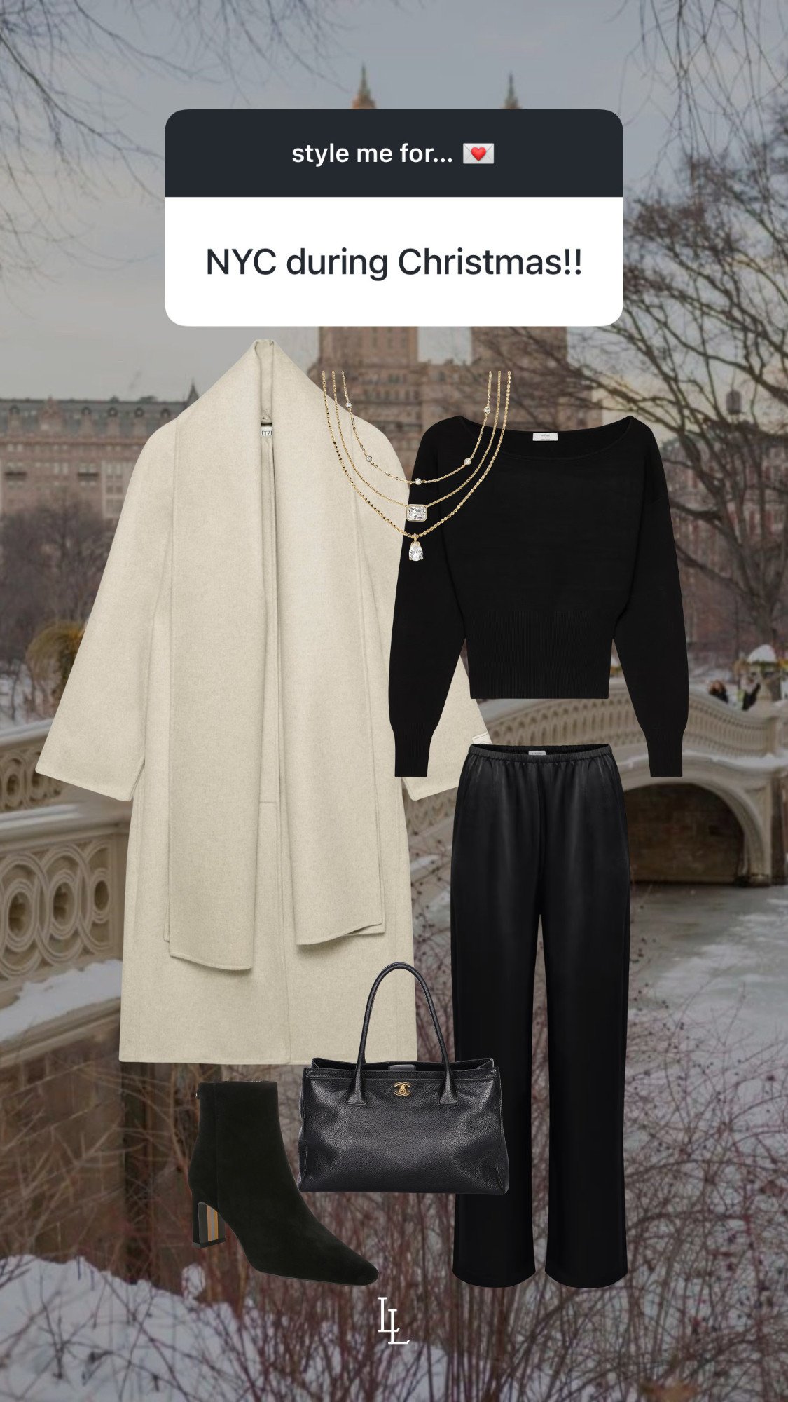 Style inspo for NYC during Christmas! Aritzia, nordstrom, chanel 

 #LTKootd #LTKTravel