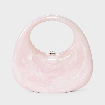 Crescent Marble Minaudiere Clutch - A New Day™ Pink | Target