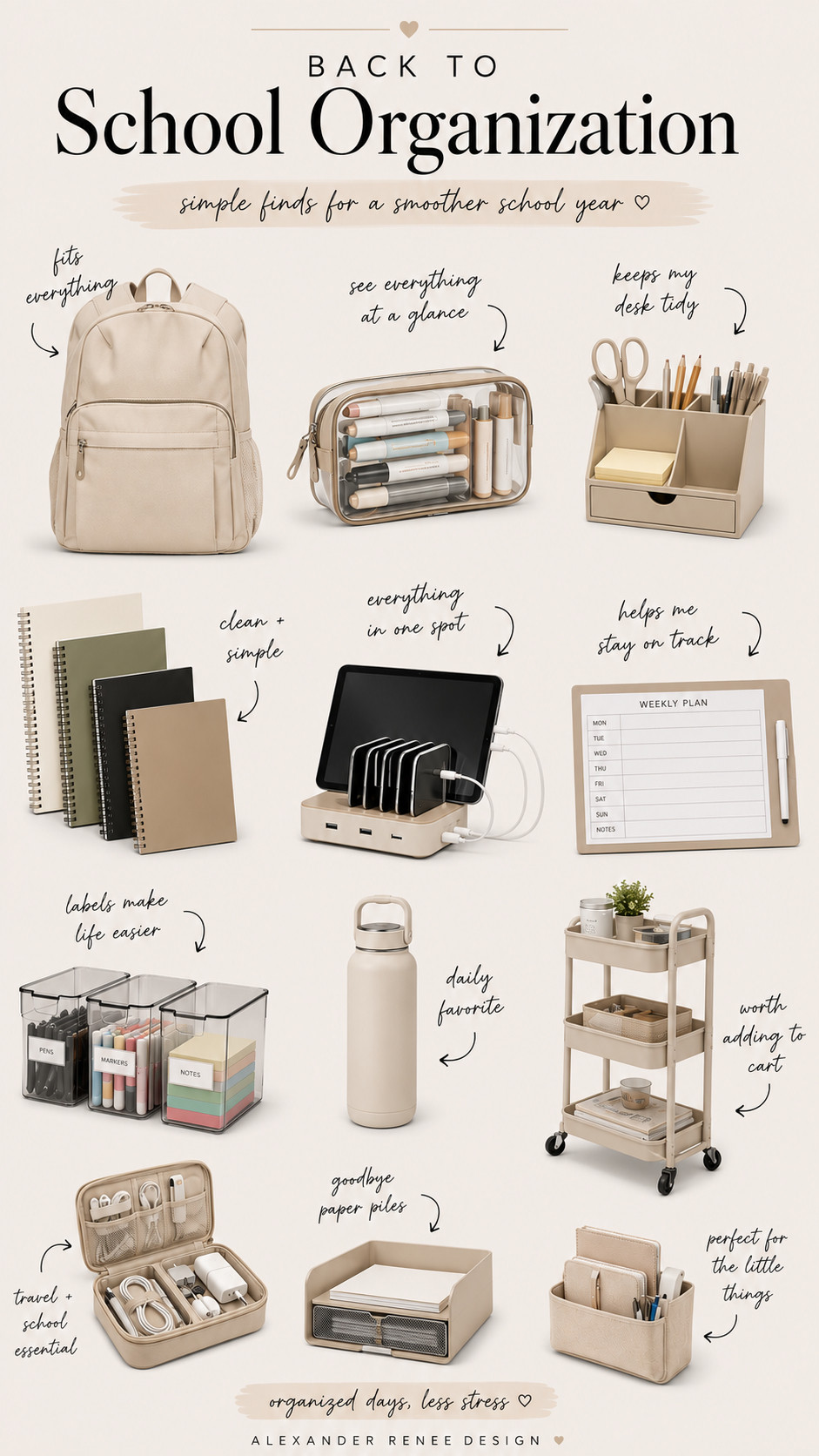Back-to-school shopping is officially happening 📚✨ I found some really cute organization essentials to make the school year feel a little more put together — everything is linked 🤍

#BackToSchool #BackToSchoolShopping #SchoolOrganization #OrganizationFinds #SchoolEssentials #StudentEssentials #LTKFinds 

 #LTKSeasonal #LTKU #LTKKids