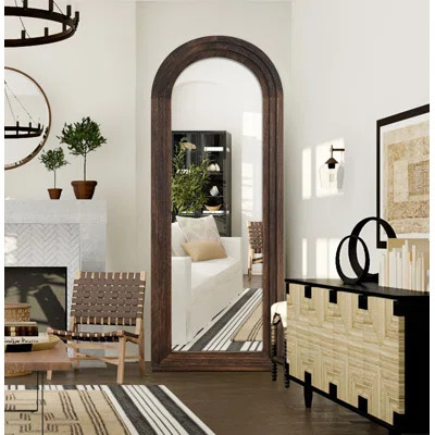 Dainah Arch Full Length Wall Mirror with Wood Frame | Wayfair North America