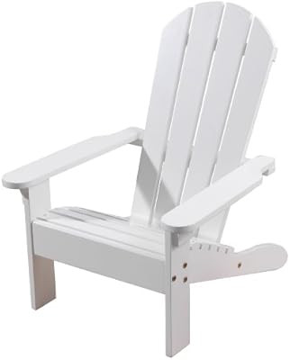 KidKraft Wooden Adirondack Children's Outdoor Chair, Weather-Resistant - White | Amazon (US)