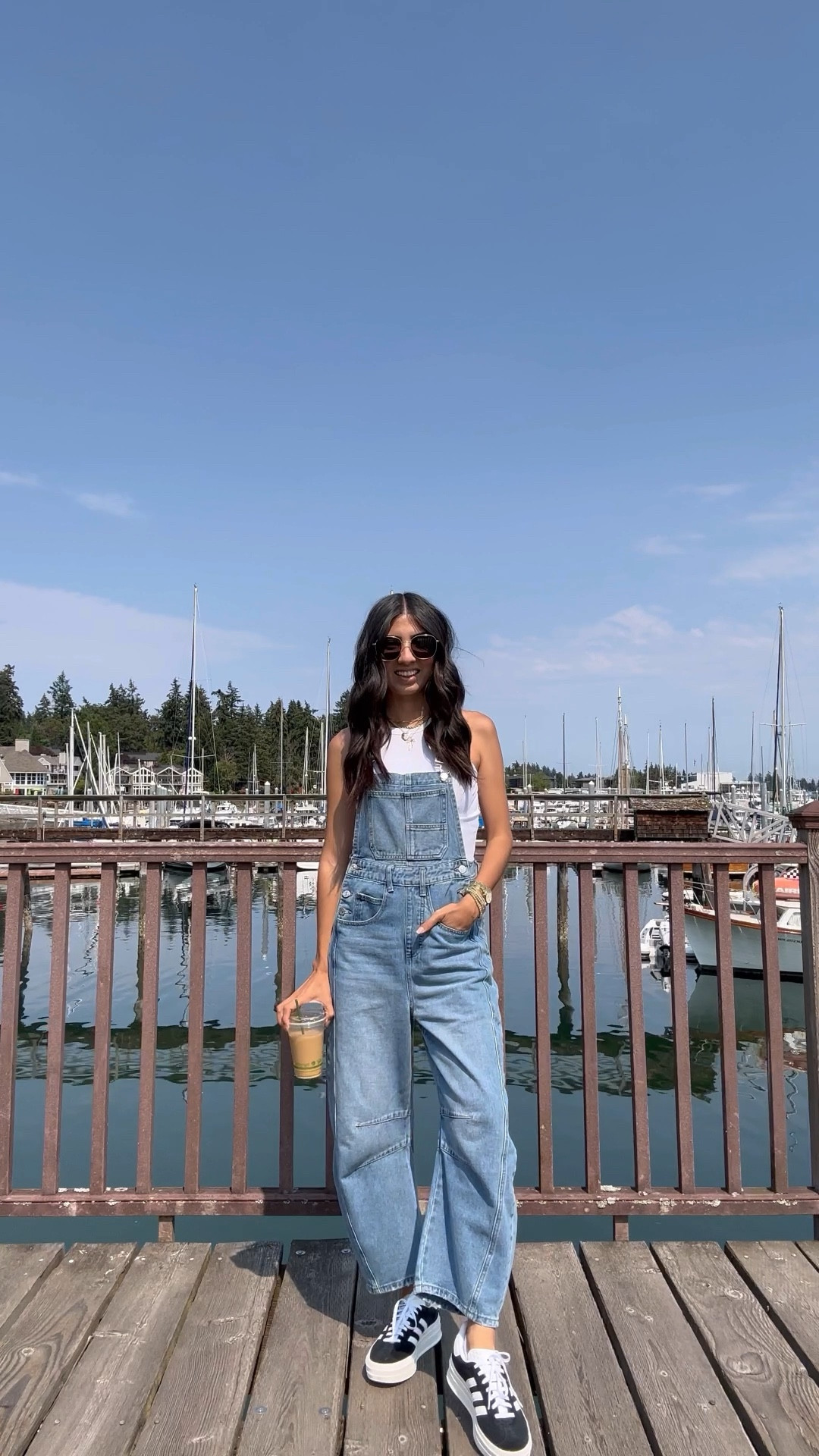 Summer fit checks ☀️🫶🏼☁️ Comment “shop” for direct links (or click the link in my bio) 🔗 

#amazonfashion #fitcheck #ootd #outfitcheck #stylereel #summeroutfits #outfitideas #pintereststyle overalls, adidas gazelle, summer fashion, summer outfits, outfit ideas, ootd 

#LTKBacktoSchool #LTKVideo #LTKStyleTip