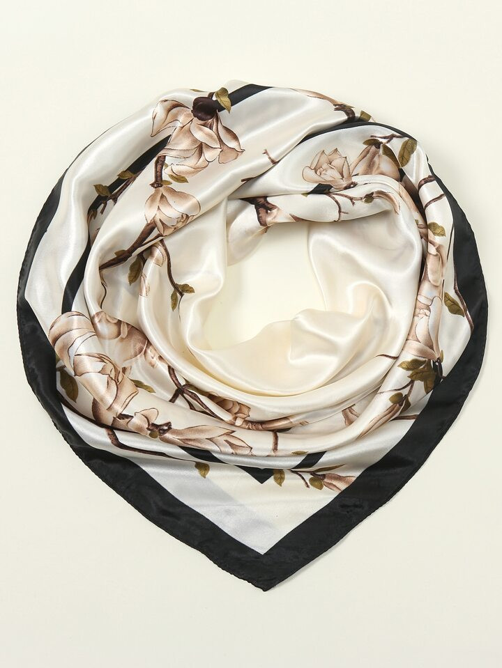 1pc Women's Fashionable 90 Bandana With Printed Pattern | SHEIN