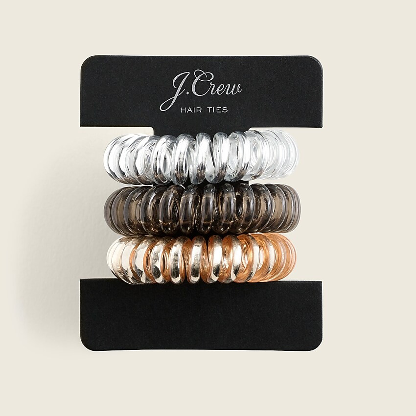 Spiral hair ties three-pack | J. Crew US