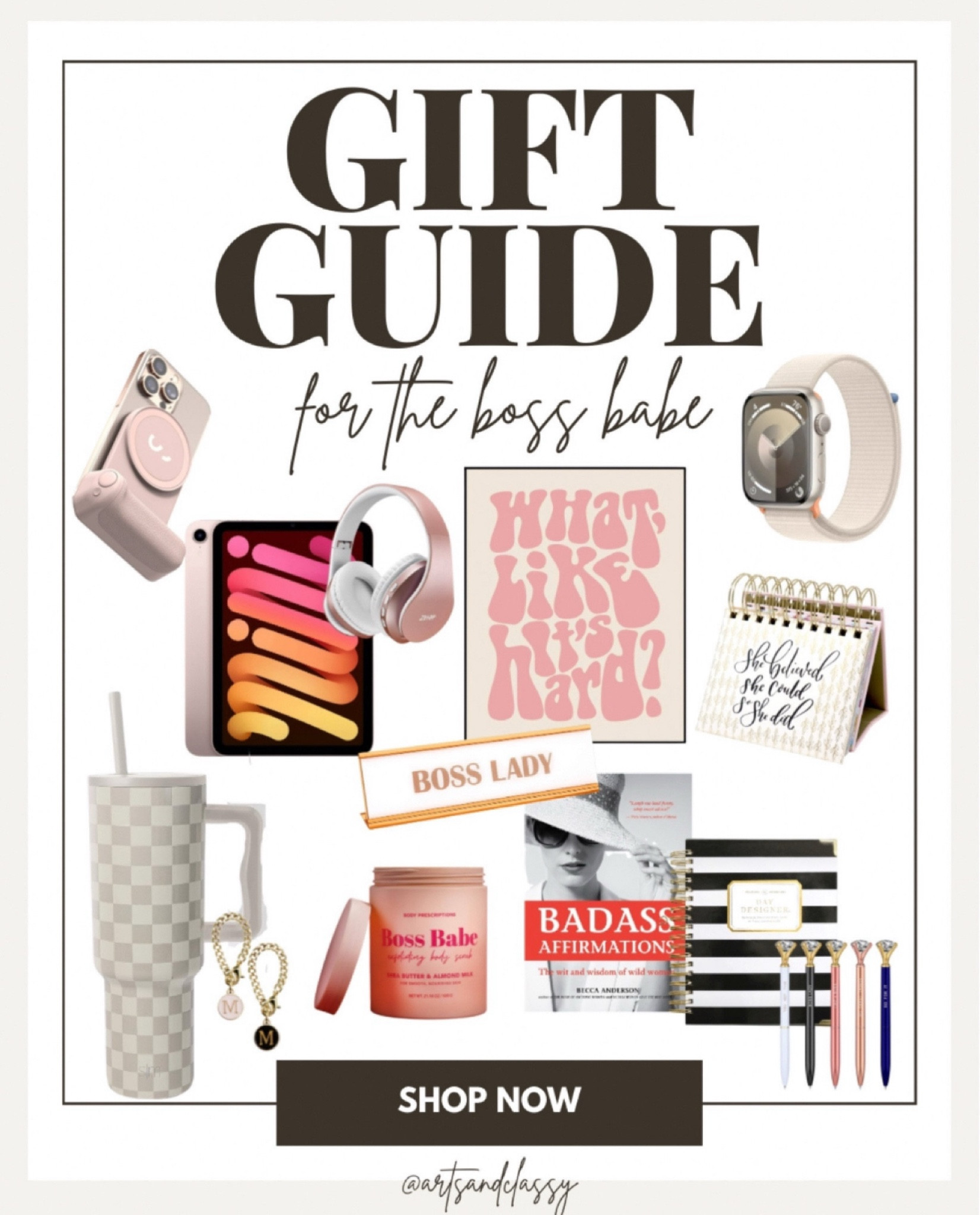 Gift guide for the boss babe! Great gift ideas for the work from home girl, the female entrepreneur or the boss lady! There’s something here for every budget!

#LTKFindsUnder100 #LTKHome #LTKGiftGuide