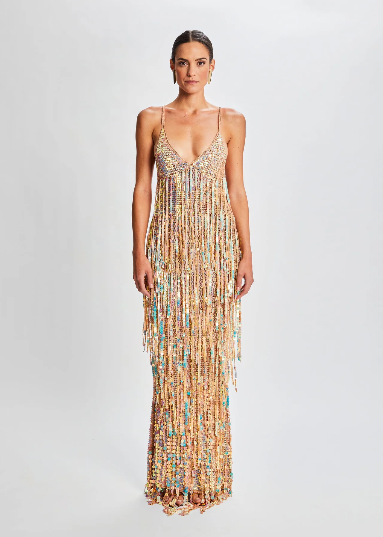 Mevia Sequin Fringe Dress | Retrofete