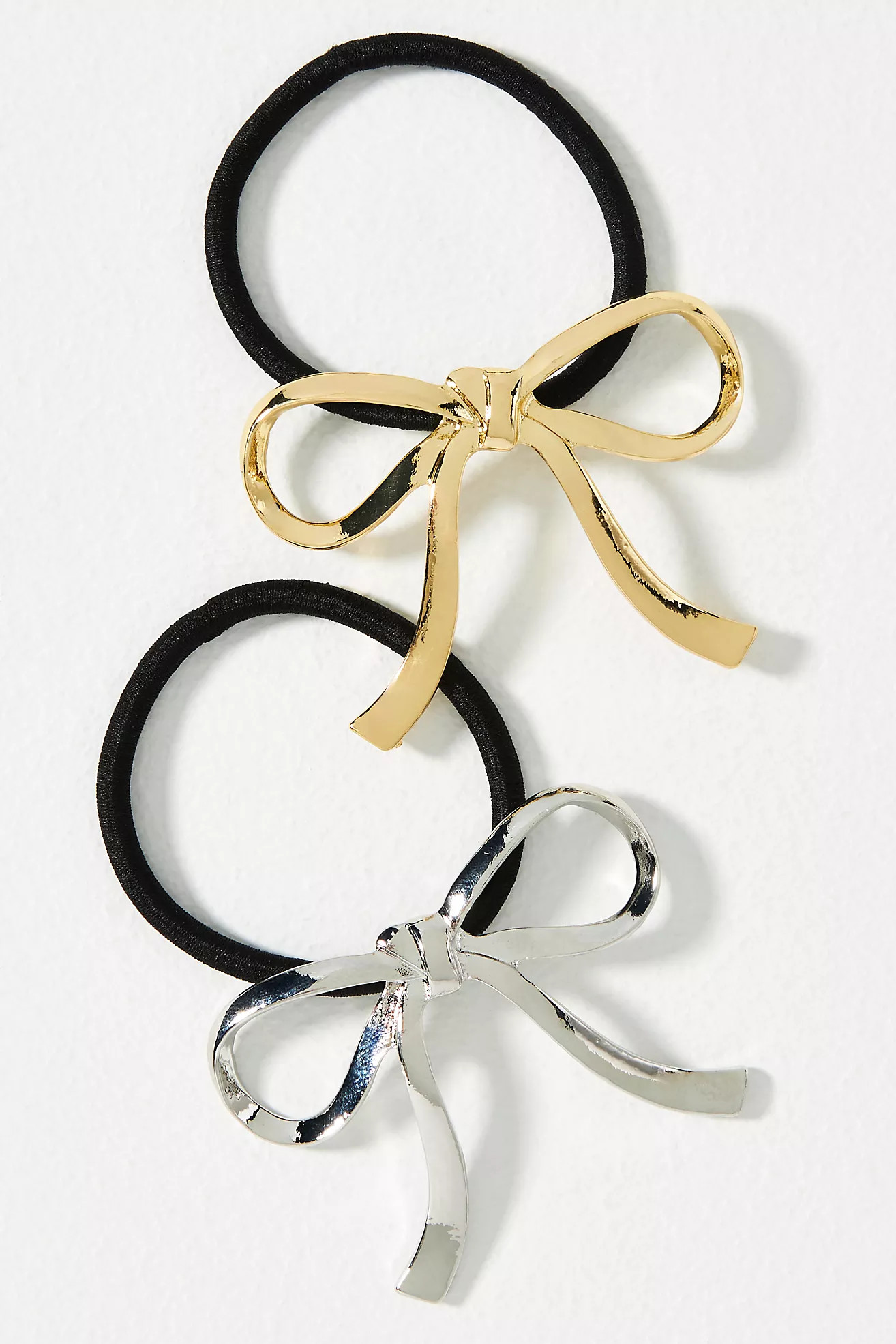 Metal Bow Hair Ties, Set of 2 | Anthropologie (US)