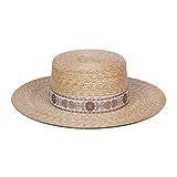 Lack of Color Women's Spencer Boater Special Straw Sun Hat (Natural Straw, Small (55 cm)) | Amazon (US)